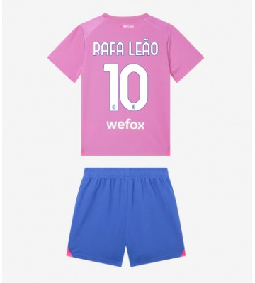Maillot de foot AC Milan Rafael Leao #10 Troisième enfant 2023-24 Manches Courte (+ pantalon court)